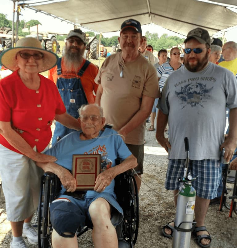 Gene Dilsaver inducted into the National Early Day Gas Engine and Tractor Association “Hall of Fame”